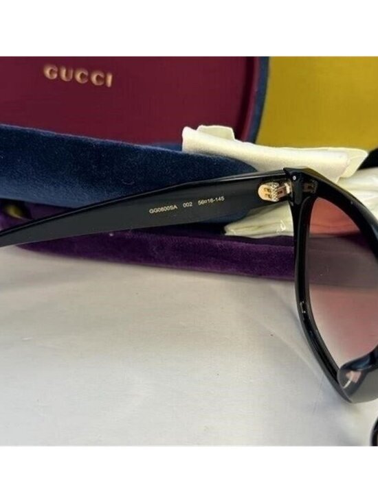New Authentic GUCCI  Acetate Sunglasses GG0800SA Black main image 10